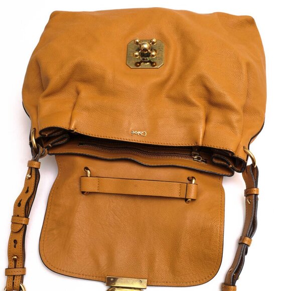 Auth Chloe Elsie handbag in Brown Cowhide Calf Leather in Good Condition - Picture 7 of 8